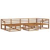 vidaXL Conjunto de sof&aacute;s de exterior 7 pcs Natural
