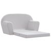 vidaXL Sillón desplegable para niños gris claro