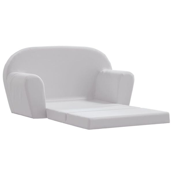 vidaXL Sillón desplegable para niños gris claro