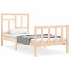 vidaXL Estructura de cama sin colch&oacute;n madera maciza de pino 90x200 cm