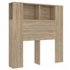 vidaXL Mueble cabecero color roble Sonoma 100x18,5x102,5 cm