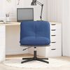 vidaXL Silla de oficina giratoria de tela azul