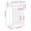 vidaXL Estante de Vino Marrón 90 x 60 x 30 cm Madera maciza de pino