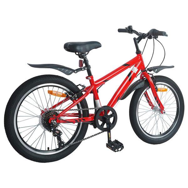 vidaXL Bicicleta Infantil 20 Pulgadas 6-Speed para 6-11 a&ntilde;os Rojo