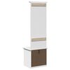 vidaXL Mueble de entrada con ganchos BODO blanco 50x40x157 cm