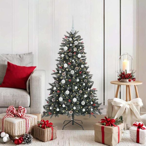 vidaXL Árbol de Navidad artificial con 150 LED Verde 68 x 68 x 120 cm