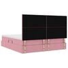 vidaXL Cama con almacenamiento Rosa 180 x 200 cm Terciopelo