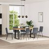 vidaXL Sillas de comedor 6 unidades terciopelo gris oscuro