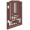 vidaXL Puerta para perros plegable 6 paneles madera &aacute;lamo marr&oacute;n 300cm
