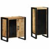 vidaXL Juego de muebles de ba&ntilde;o 2 uds. Marr&oacute;n y Negro