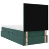 vidaXL Cama con almacenamiento y LED con LED Verde oscuro 90 x 200 cm