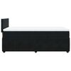 vidaXL Cama box spring con colchón cuero sintético negro 90x190 cm