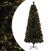 vidaXL &Aacute;rbol de Navidad de fibra &oacute;ptica 180 cm 24 LED Blanco C&aacute;lido