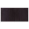 vidaXL Alfombra rectangular bamb&uacute; marr&oacute;n oscuro 100x200 cm