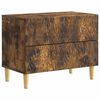 vidaXL Mesita de Noche Roble Ahumado 62 x 34,5 x 48 cm