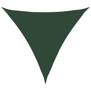 vidaXL Toldo de vela triangular HDPE verde oscuro 160 g/m&sup2; 6x6x6 m