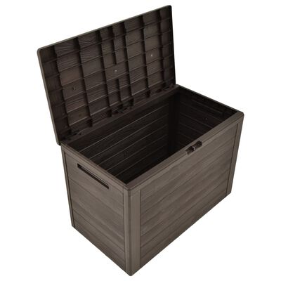 vidaXL Caja de almacenamiento de jardín marrón 78x44x55 cm
