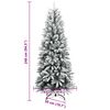 vidaXL &Aacute;rbol de Navidad artificial con 300 LEDs y nieve flocada 240 cm