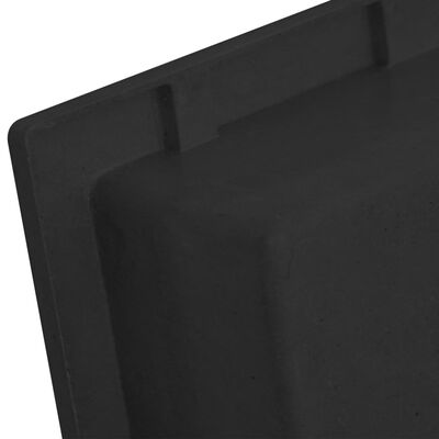 vidaXL Hornacina de ducha negro 41x51x10 cm