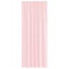 vidaXL Cortinas de gasa con bolsillos para varillas 2 uds. rosa claro