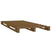 vidaXL Estructura de cama individual madera pino marr&oacute;n miel 90x190 cm