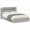 vidaXL Estructura de cama con almacenamiento Sonoma gris 150 x 200 cm