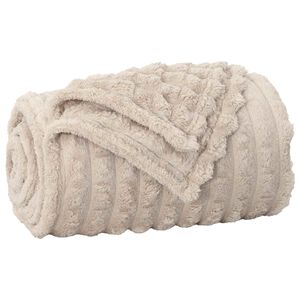 vidaXL Manta Beige 150 x 130 cm 0.45 kg Lana