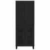 vidaXL Aparador alto 2 pcs Roble Negro 69,5 x 34 x 180 cm