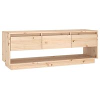 vidaXL Mueble de TV de madera maciza de pino 110,5x34x40 cm
