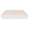 vidaXL Estructura de cama madera maciza blanca 140x200 cm