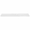vidaXL Estante flotante pared 2 uds MDF blanco brillo 120x23,5x3,8 cm
