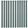 vidaXL Postes de cerca 12 pcs Verde 80 cm