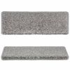 vidaXL Alfombrillas para escaleras 10 unidades 65x21x4 cm Gris Borde Rectangular