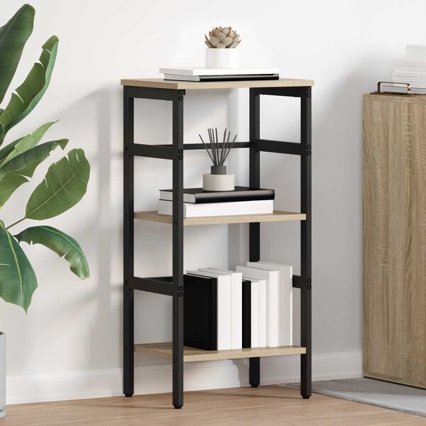 vidaXL Estante de libros Roble Sonoma 40 x 29,5 x 81 cm