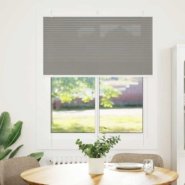 vidaXL Estor Plisado Antracita 110x150 cm Tela Ancho 109,4cm Poli&eacute;ster