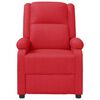 vidaXL Sillón de masaje de cuero sintético rojo