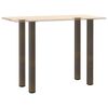 vidaXL Patas para mesa de bar 4 unidades acero natural 110-112 cm Acero