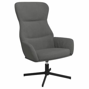 vidaXL Sill&oacute;n de relax de terciopelo gris oscuro