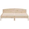 vidaXL Estructura de cama sin colch&oacute;n madera maciza de pino 200x200 cm