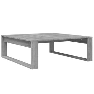 vidaXL Mesa de centro madera de ingenier&iacute;a gris Sonoma 100x100x35 cm