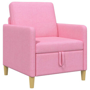 vidaXL Sof&aacute; con almacenamiento Rosa 72 x 78 x 87 cm Poli&eacute;ster