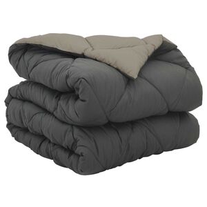 vidaXL Edred&oacute;n de Todo el A&ntilde;o Gris Claro y Antracita 200 x 135 cm