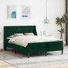 vidaXL Estructura de cama con colch&oacute;n Verde oscuro 120 x 200 cm