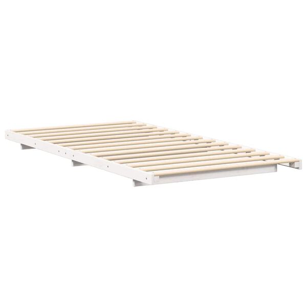 vidaXL Estructura de cama Blanco 100 x 220 cm Madera maciza de pino
