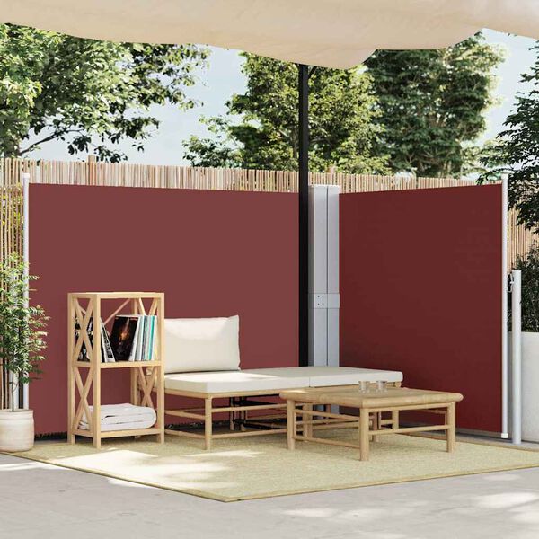 vidaXL Toldo lateral retráctil marrón 140x600 cm