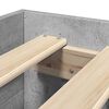 vidaXL Estructura de cama madera de ingenier&iacute;a gris hormig&oacute;n 100x200cm