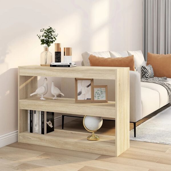 vidaXL Estanter&iacute;a/divisor de espacios color roble Sonoma 100x30x72 cm