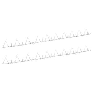 vidaXL Pinchos de muro 2 unidades acero 1 m