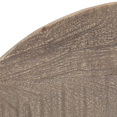 vidaXL Mesa de centro con forma de cuenco madera maciza mango Ø60 cm