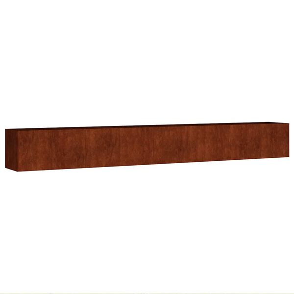 vidaXL Jardinera acero corten 360x40x40 cm